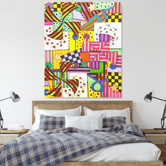 Patchwork Canvas Afdruk (Insitu (Slaapkamer))