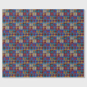 Patchwork canvas: imitatie  patroon. cadeaupapier (Vlak)
