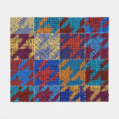 Patchwork canvas: imitatie patroon. fleece deken (Voorkant (Horizontaal))