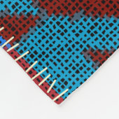 Patchwork canvas: imitatie patroon. fleece deken (Hoek)