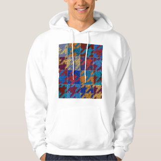 Patchwork canvas: imitatie  patroon. hoodie