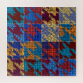 Patchwork canvas: imitatie  patroon. legpuzzel (Horizontaal)