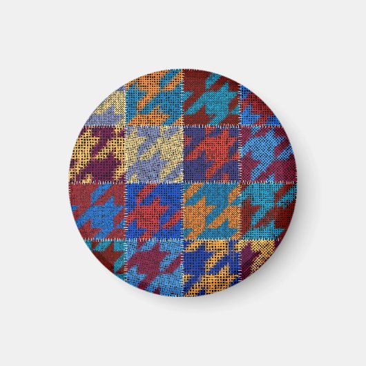Patchwork canvas: imitatie patroon. magneet (Voorkant)