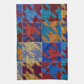 Patchwork canvas: imitatie patroon. theedoek (Verticaal)