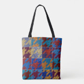 Patchwork canvas: imitatie patroon. tote bag (Achterkant)