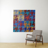 Patchwork canvas: imitatie patroon. wandkleed (In situ)