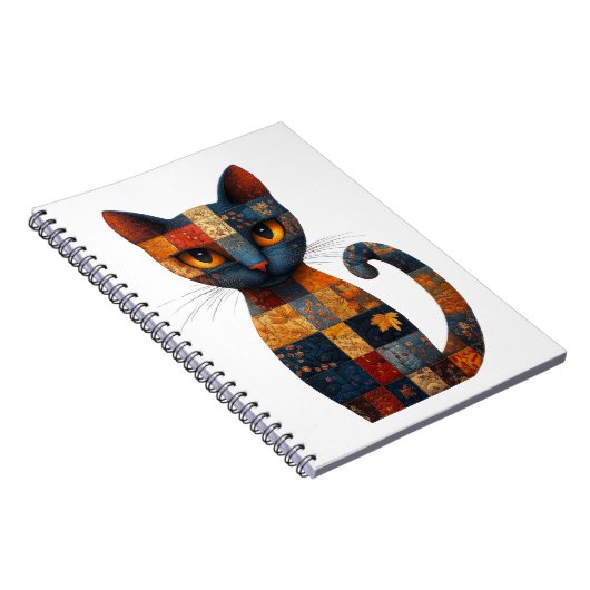 Patchwork Cat Notitieboek (Rechterzijde)