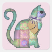 Patchwork Cat stickers (Voorkant)