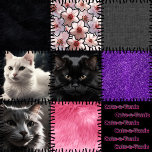 Patchwork Cats-a-Tonic Cat Leggings - Zwart Paarse<br><div class="desc">Cats-a-Tonic Patchwork Cat Leggings Omhelzen katachtige-geïnspireerde kunstenaarschap met onze Cats-a-Tonic Patchwork Cat Leggings! Deze prachtige leggings hebben een herhalend patroon van negen verschillende vierkanten, met drie opvallend realistische kattenportretten die de charme en mystiek van onze geliefde kattenvrienden vangen. De resterende vierkanten voegen een levendige mix van gedurfde texturen en abstracte...</div>