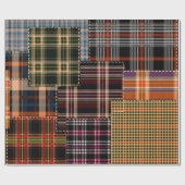 patchwork chercks pattern, tartan design, surface cadeaupapier (Vlak)