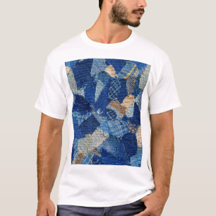 Patchwork Chic: stof patroon plezier T-shirt