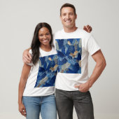 Patchwork Chic: stof patroon plezier T-shirt (Unisex)