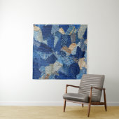 Patchwork Chic: stof patroon plezier Wandkleed (In situ)