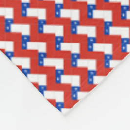 Patchwork Chili Vlag patroon Fleece Deken