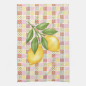 Patchwork Citroen Theedoek (Verticaal)
