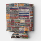 Patchwork collage: gemengd quiltpatroon. blikjeskoeler (Achterkant)