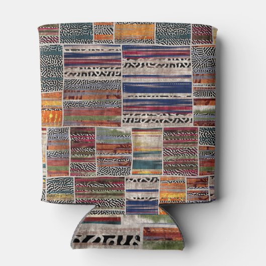 Patchwork collage: gemengd quiltpatroon. blikjeskoeler (Achterkant)