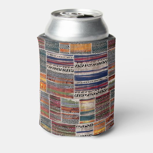 Patchwork collage: gemengd quiltpatroon. blikjeskoeler (Blikje Achterkant)