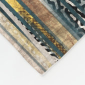 Patchwork collage: gemengd quiltpatroon. fleece deken (Hoek)