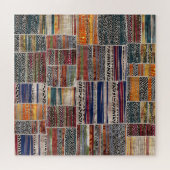 Patchwork collage: gemengd quiltpatroon. legpuzzel (Horizontaal)