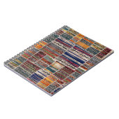 Patchwork collage: gemengd quiltpatroon. notitieboek (Linkerzijde)