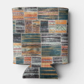 Patchwork collage mix, quilt patroon print. blikjeskoeler (Achterkant)