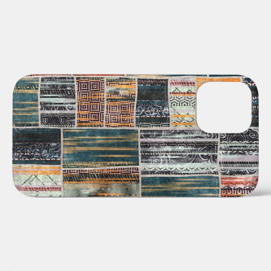 Patchwork collage mix, quilt patroon print. Case-Mate iPhone case (Achterkant (horizontaal))