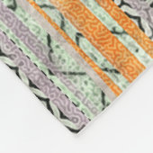 Patchwork collage mix, quilt patroon print. fleece deken (Hoek)