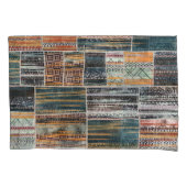 Patchwork collage mix, quilt patroon print. kussensloop (Voorkant)
