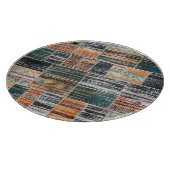 Patchwork collage mix, quilt patroon print. snijplank (Hoek)