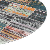 Patchwork collage mix, quilt patroon print. snijplank (Hoek)