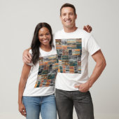 Patchwork collage mix, quilt patroon print. t-shirt (Unisex)