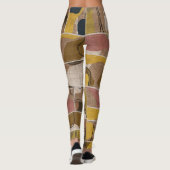 Patchwork collage quilt: gemengde print. leggings (Achterkant)