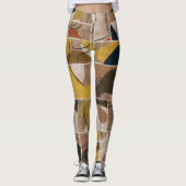 Patchwork collage quilt: gemengde print. leggings (Voorkant)