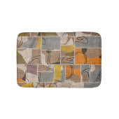 Patchwork collage, quilt mix patroon badmat (Voorkant)