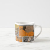 Patchwork collage, quilt mix patroon espresso kop (Rechts)