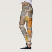 Patchwork collage, quilt mix patroon leggings (Links)