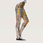 Patchwork collage, quilt mix patroon leggings (Rechts)