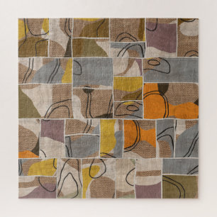 Patchwork collage, quilt mix patroon legpuzzel