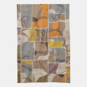 Patchwork collage, quilt mix patroon theedoek (Verticaal)