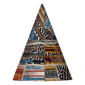Patchwork Collage: Quiltpatroon Extravaganza Feesthoedjes (Achterkant)