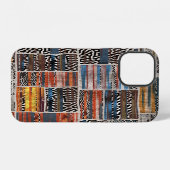 Patchwork Collage: Quiltpatroon Extravaganza iPhone Hoesje (Achterkant horizontaal)