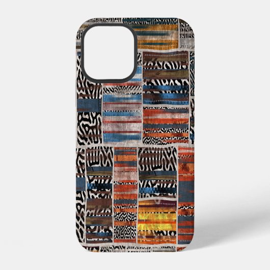Patchwork Collage: Quiltpatroon Extravaganza iPhone Hoesje (Achterkant)