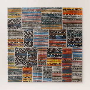 Patchwork Collage: Quiltpatroon Extravaganza Legpuzzel