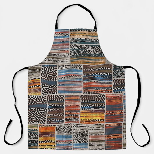 Patchwork Collage: Quiltpatroon Extravaganza Schort (Voorkant)