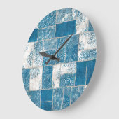 Patchwork Collage: Quiltpatroon Mix Grote Klok (Hoek)