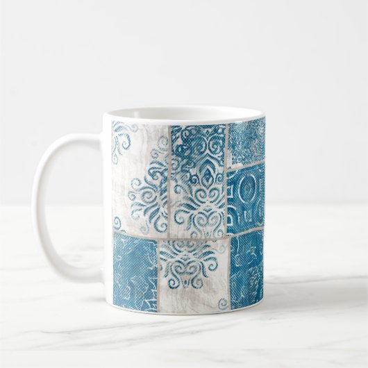 Patchwork Collage: Quiltpatroon Mix Koffiemok (Links)