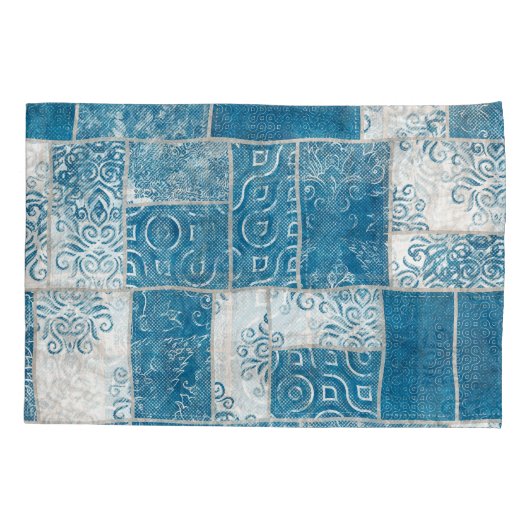 Patchwork Collage: Quiltpatroon Mix Kussensloop (Achterkant)