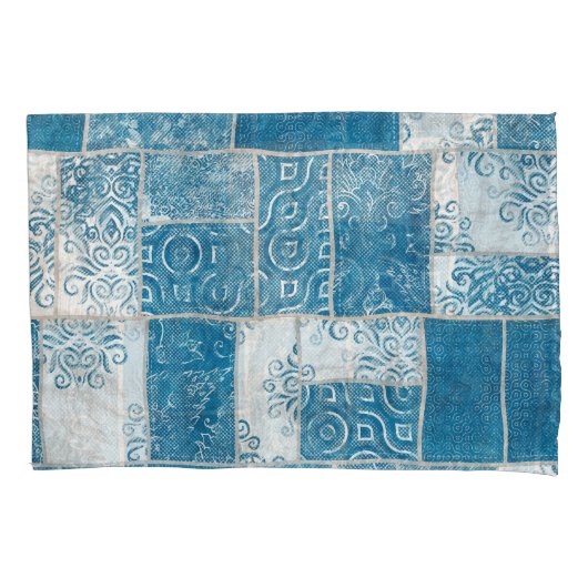 Patchwork Collage: Quiltpatroon Mix Kussensloop (Voorkant)