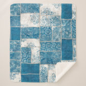 Patchwork Collage: Quiltpatroon Mix Sherpa Deken (Voorkant)